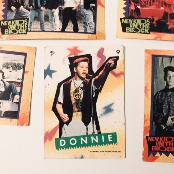 Vtg 1989 New Kids on  The Block 52 Assorted Trading Cards - Picture 15 of 16
